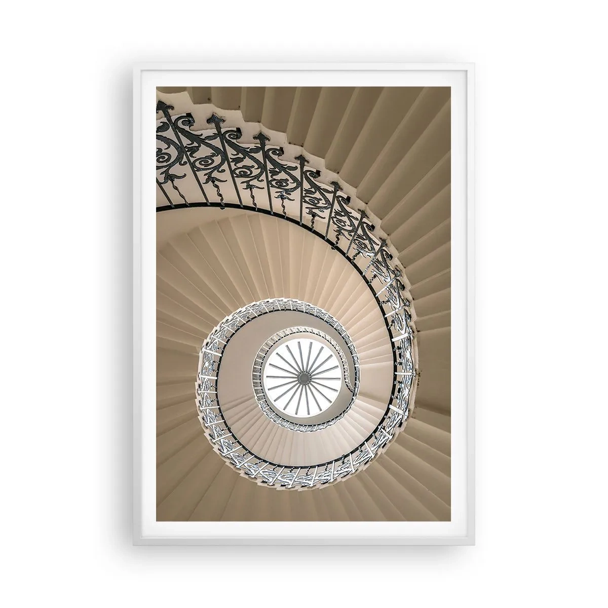 Affiche dans un cadre blanc - Poster - À l'intérieur de la coquille - 70x100 cm