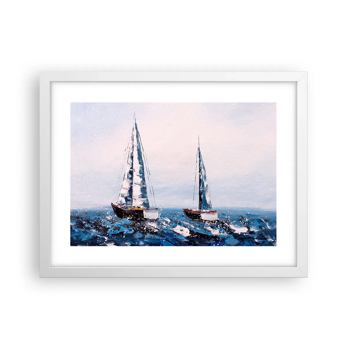 Affiche dans un cadre blanc - Poster - Confrérie du vent - 40x30 cm