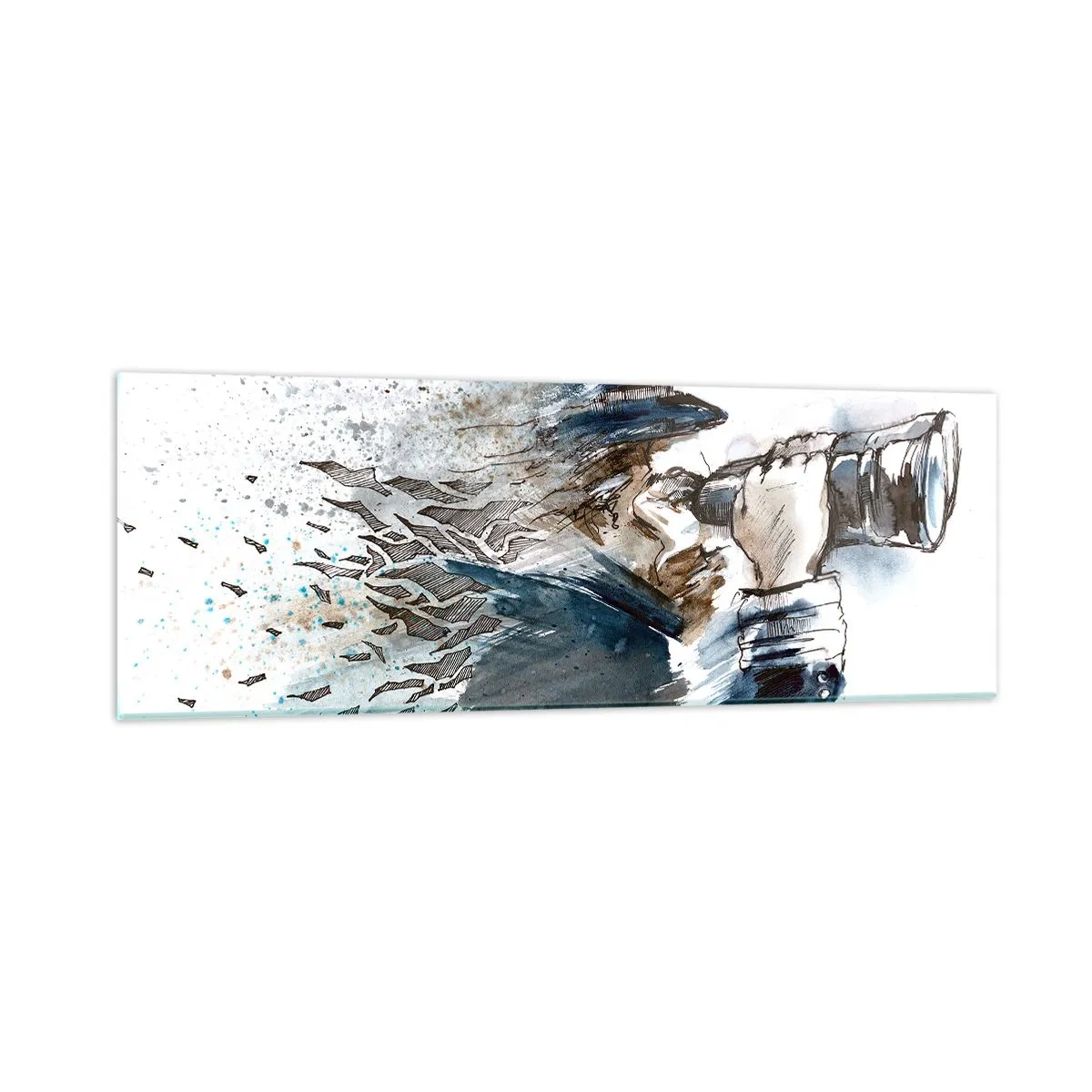 Impression sur verre - Image sur verre - Dix sur l'échelle de Beaufort ! - 90x30 cm