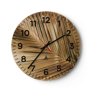 Horloge murale - Pendule murale - Colonnade naturelle - 40x40 cm