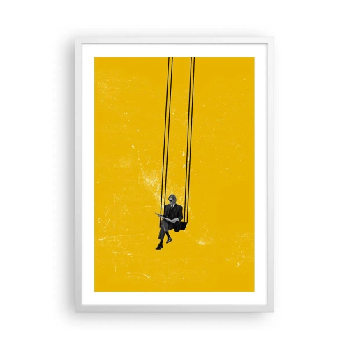 Affiche dans un cadre blanc - Poster - Un jour comme tous les jours - 50x70 cm