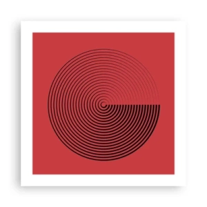 Affiche - Poster - Mouvement circulaire - 50x50 cm