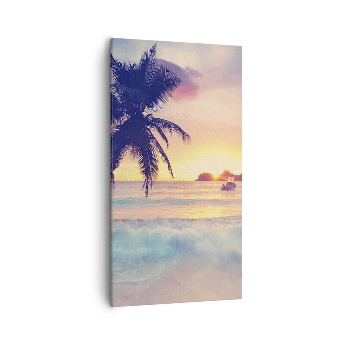 Impression sur toile - Image sur toile - Une soirée à la baie - 55x100 cm