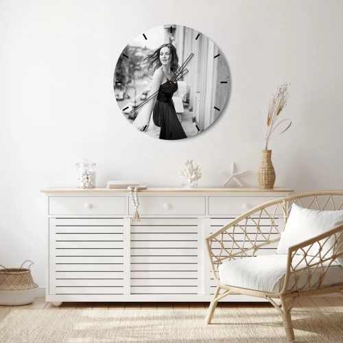 Horloge murale - Pendule murale - Certainement un Parisien - 30x30 cm