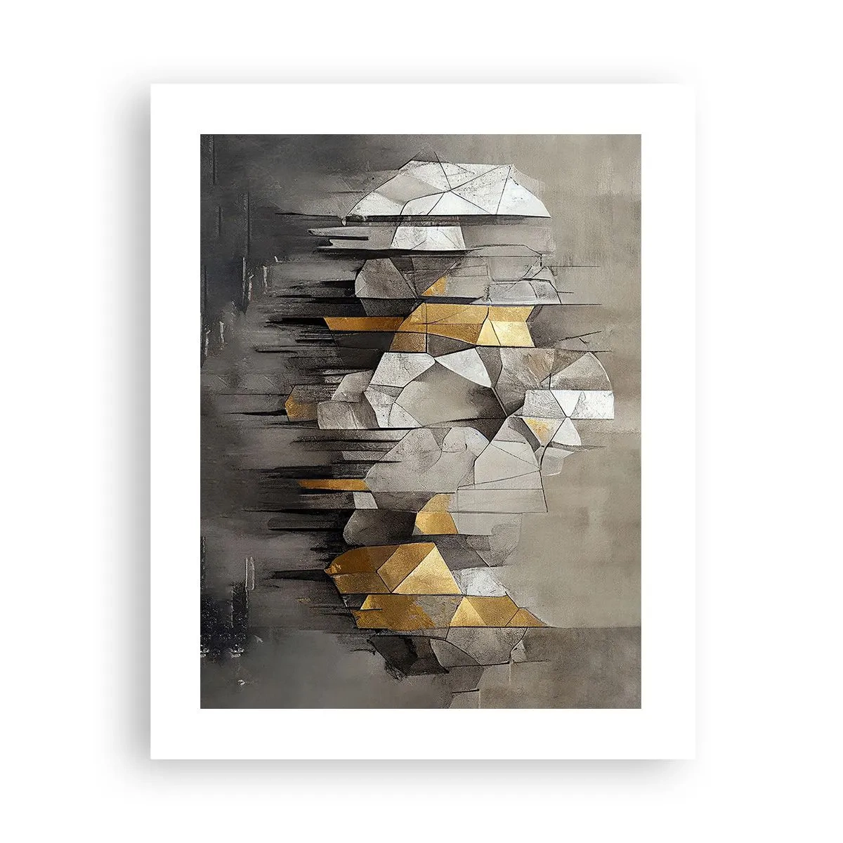 Affiche - Poster - Composition de glace et de lumière - 40x50 cm