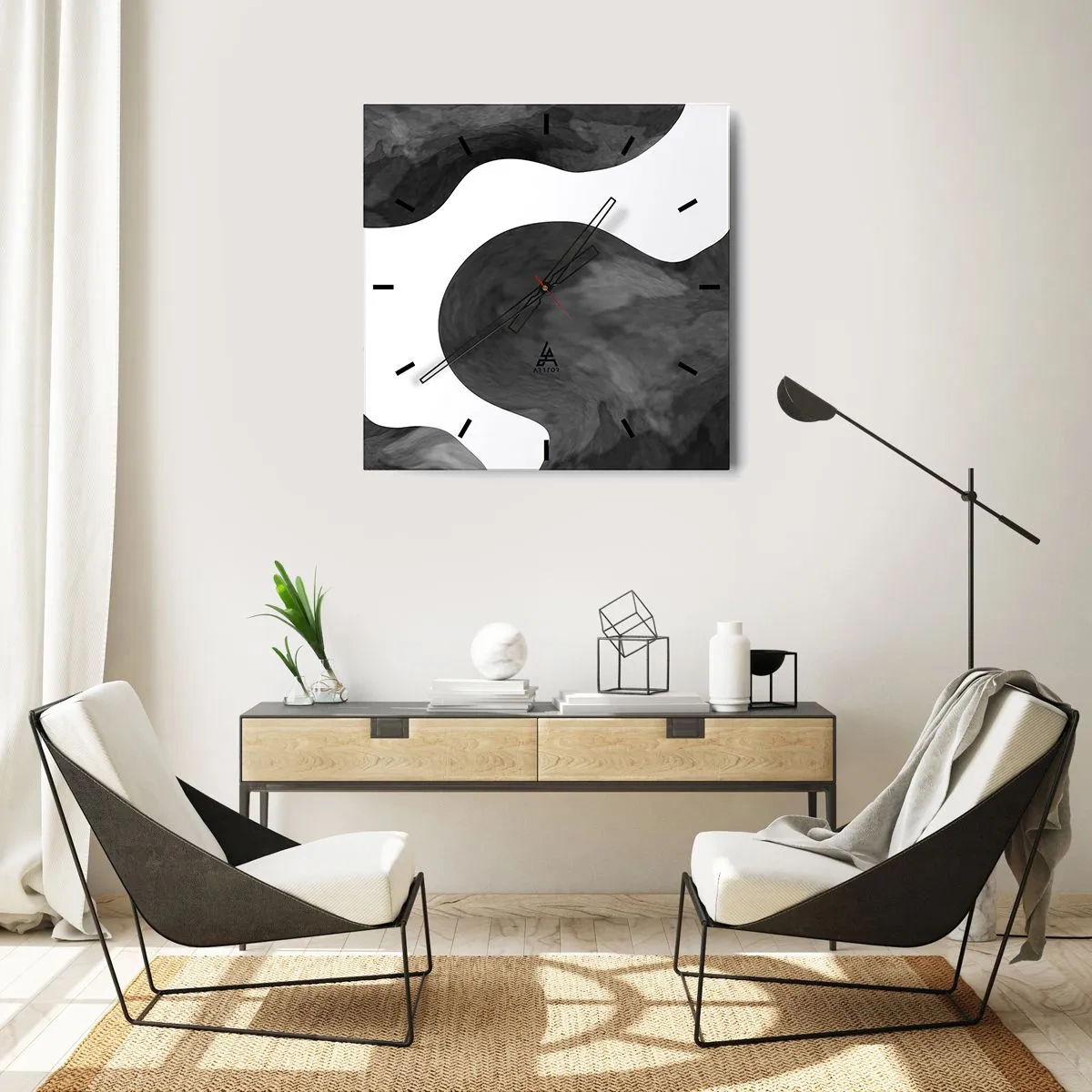 Horloge murale - Pendule murale - La route du lait - 30x30 cm