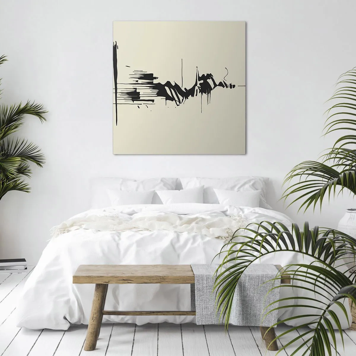 Impression sur toile - Image sur toile - Abstraction hâtive - 30x30 cm