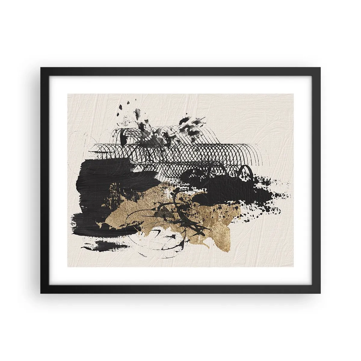 Affiche dans un cadre noir - Poster - Composer avec passion - 50x40 cm