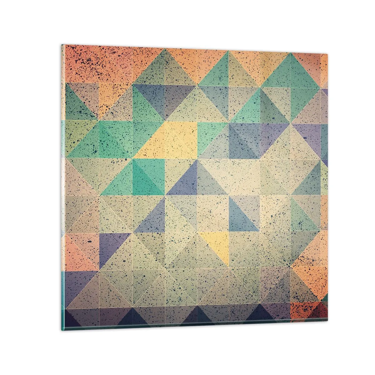 Impression sur verre - Image sur verre - République des triangles - 50x50 cm