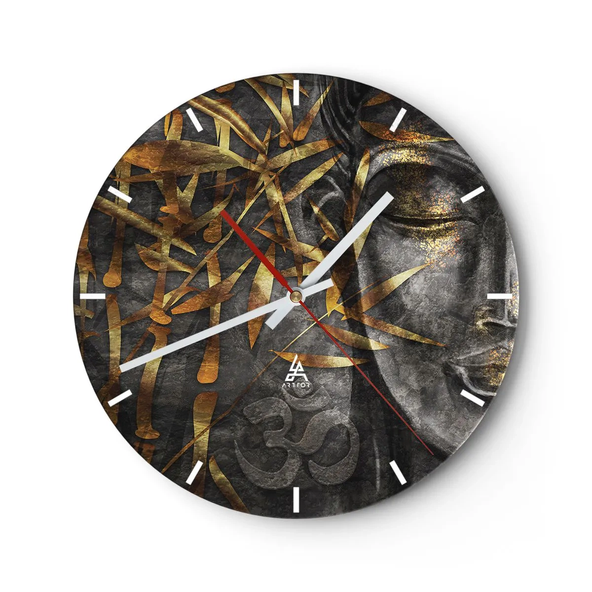 Horloge murale - Pendule murale - Ressentir le calme - 40x40 cm