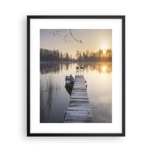 Affiche dans un cadre noir - Poster - Je reviendrai - 40x50 cm