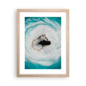 Affiche dans un chêne clair - Poster - Pénétrer à l'intérieur - 30x40 cm