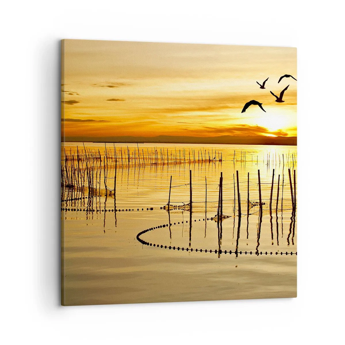 Impression sur toile - Image sur toile - À la pêche - 50x50 cm