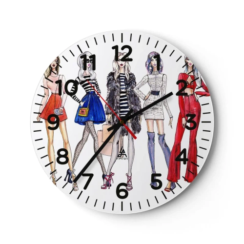 Horloge murale - Pendule murale - Every week Fashion Week - 40x40 cm
