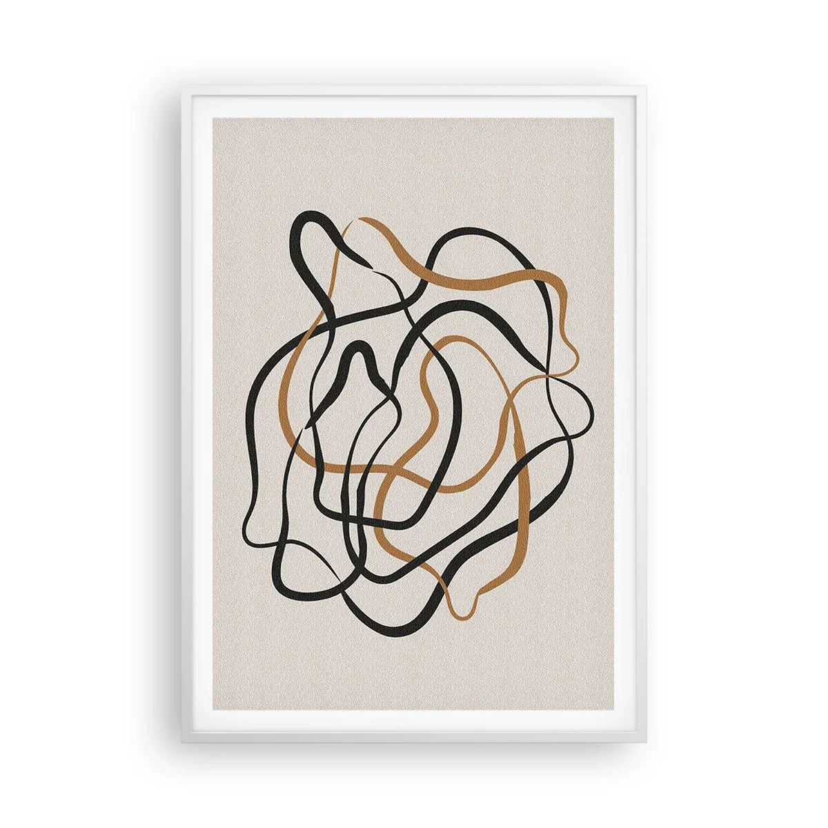 Affiche dans un cadre blanc - Poster - Tout s'est mal déroulé - 70x100 cm