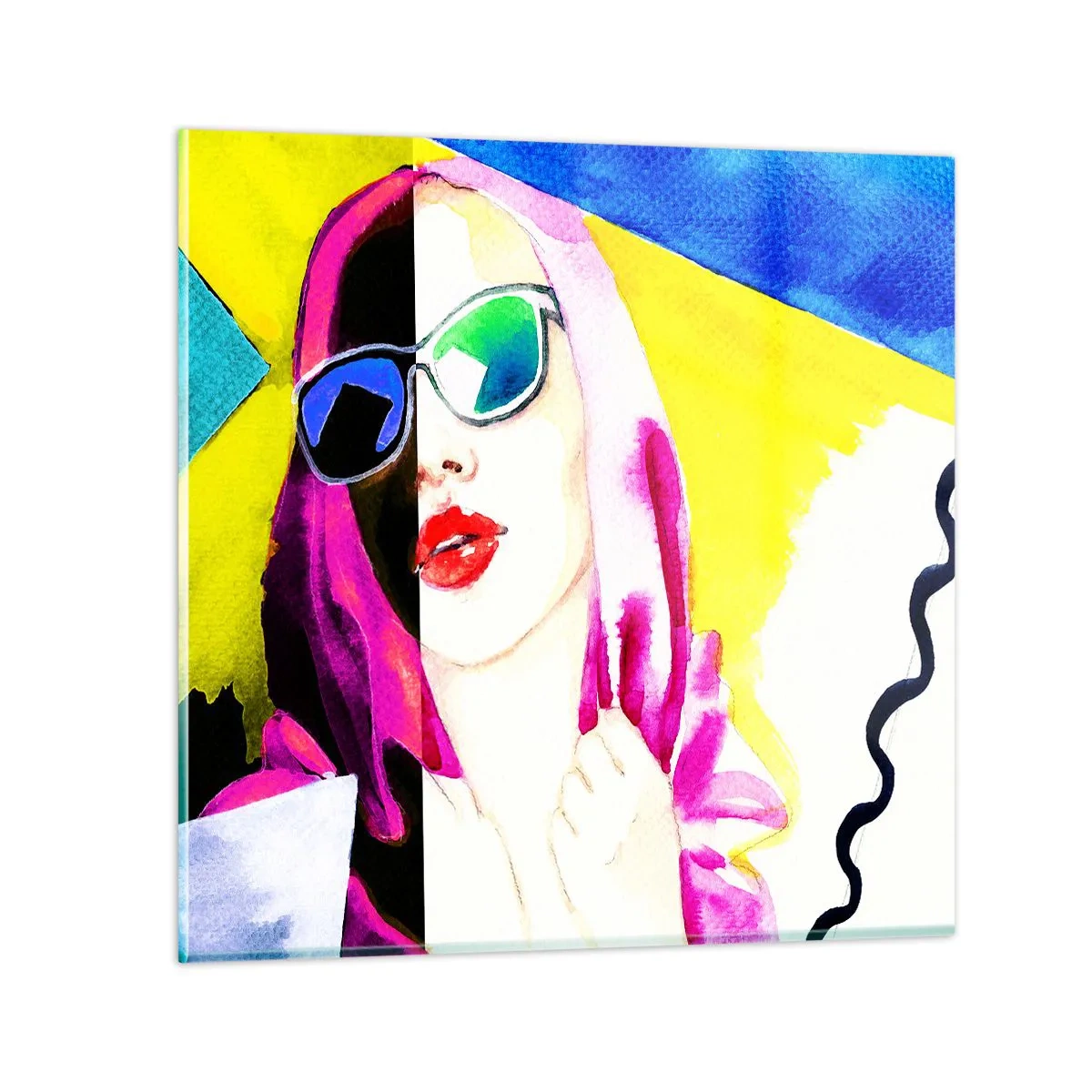Impression sur verre - Image sur verre - je ne suis pas blanche et je ne suis pas noire - 50x50 cm