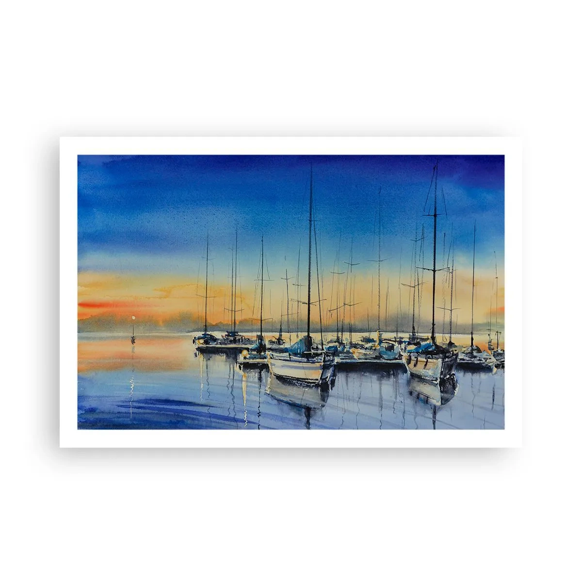 Affiche - Poster - Fin d'une belle journée - 91x61 cm