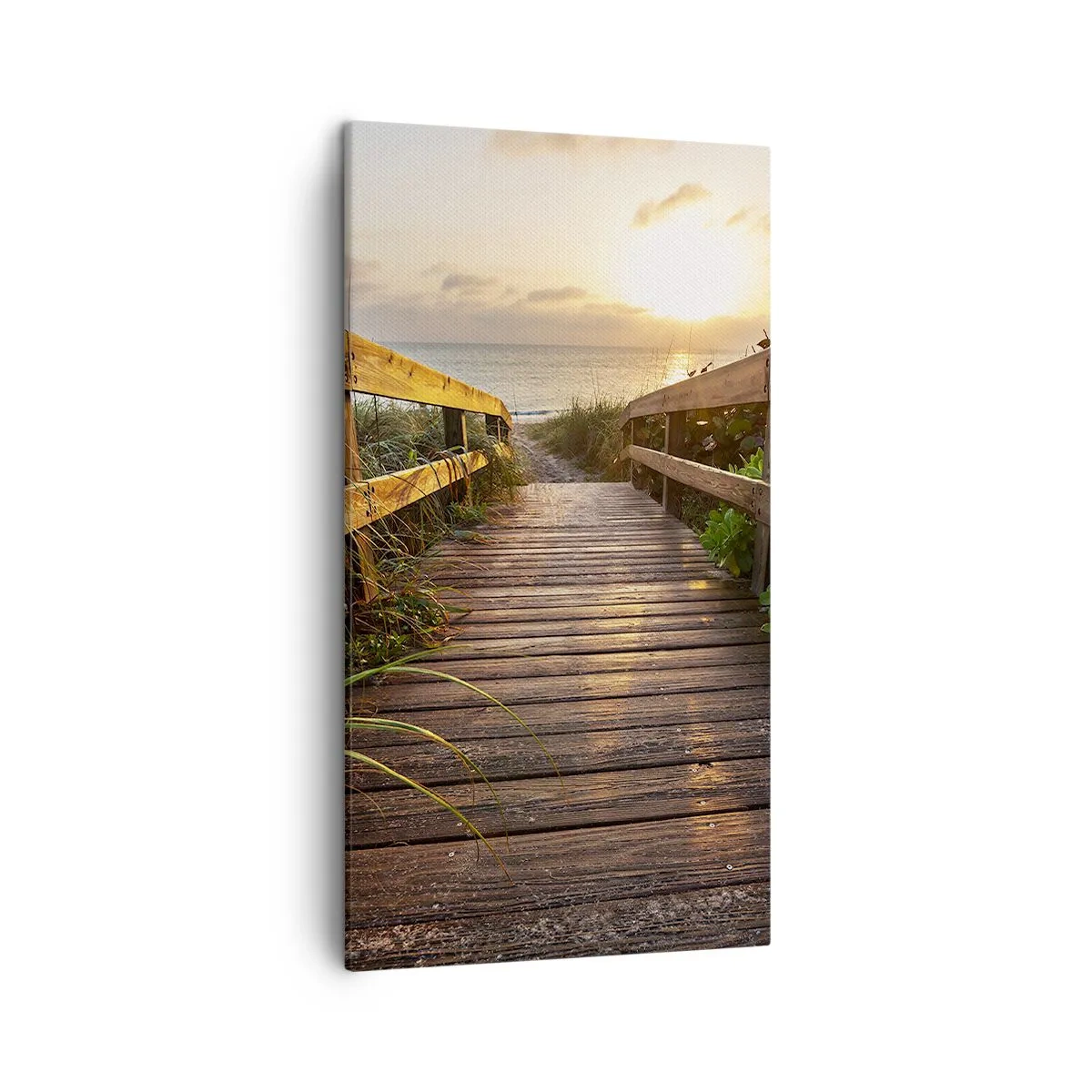 Impression sur toile - Image sur toile - Tout droit vers le rivage - 45x80 cm