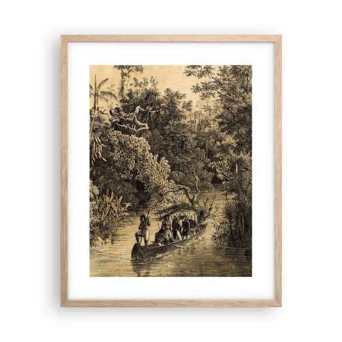Affiche dans un chêne clair - Poster - Expédition à la source - 40x50 cm