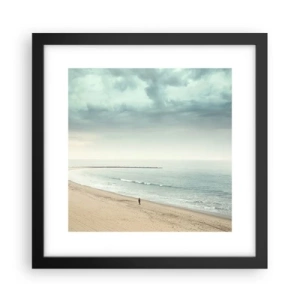 Affiche dans un cadre noir - Poster - à la recherche de la paix - 30x30 cm