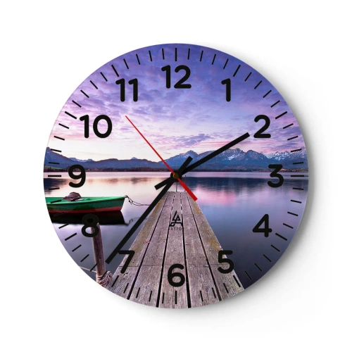 Horloge murale - Pendule murale - Silence amical - 30x30 cm