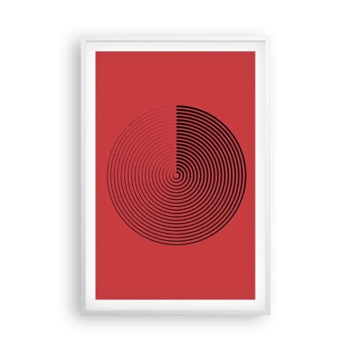 Affiche dans un cadre blanc - Poster - Mouvement circulaire - 61x91 cm
