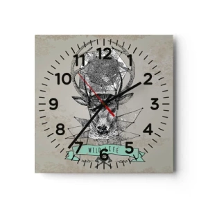 Horloge murale - Pendule murale - Voir St. Hubertus - 40x40 cm