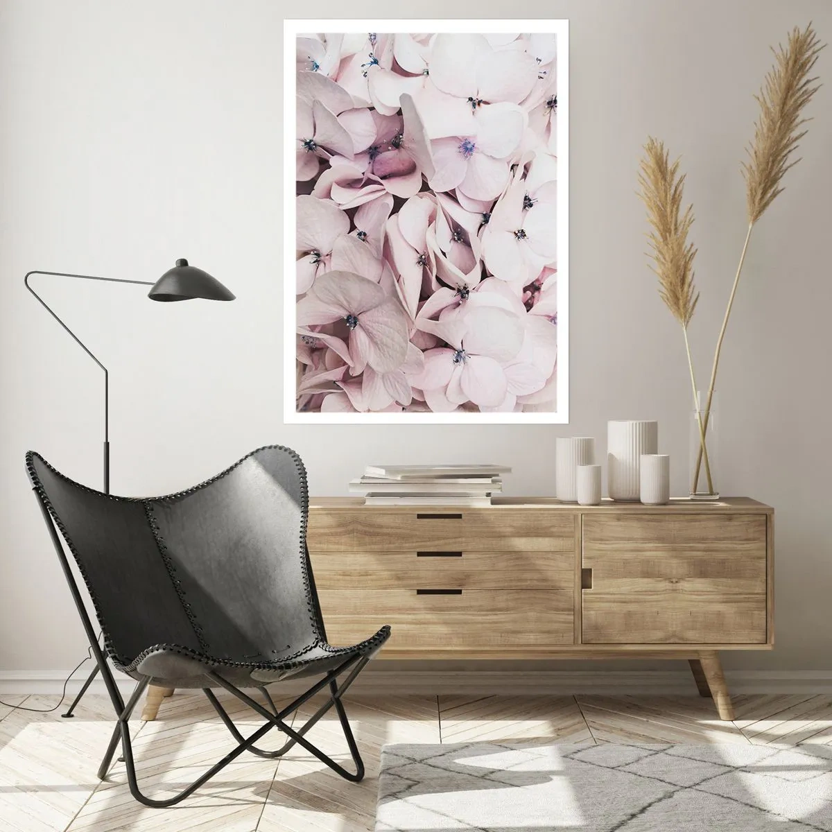 Affiche - Poster - Dans un flot de fleurs - 30x40 cm