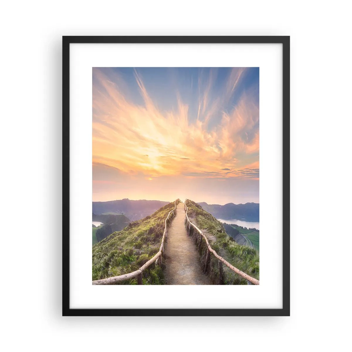 Affiche dans un cadre noir - Poster - Proche du ciel - 40x50 cm