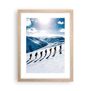 Affiche dans un chêne clair - Poster - L'équipe des conquérants - 30x40 cm