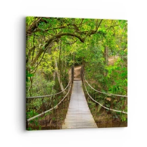 Impression sur toile - Image sur toile - Parce qu'il y a une plante grimpante dans le jardin - 30x30 cm