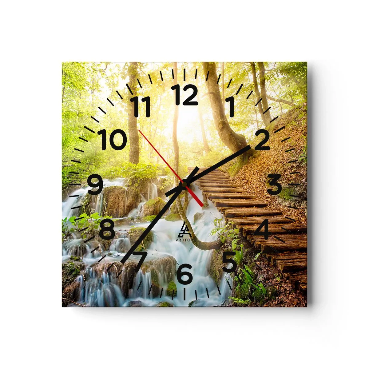 Horloge murale - Pendule murale - Une fraîcheur tant désirée - 40x40 cm