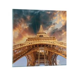 Impression sur verre - Image sur verre - Comment l'humanité a atteint le ciel - 60x60 cm