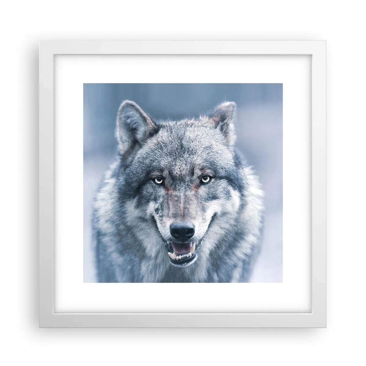 Affiche dans un cadre blanc - Poster - Relèverez-vous le défi ? - 30x30 cm