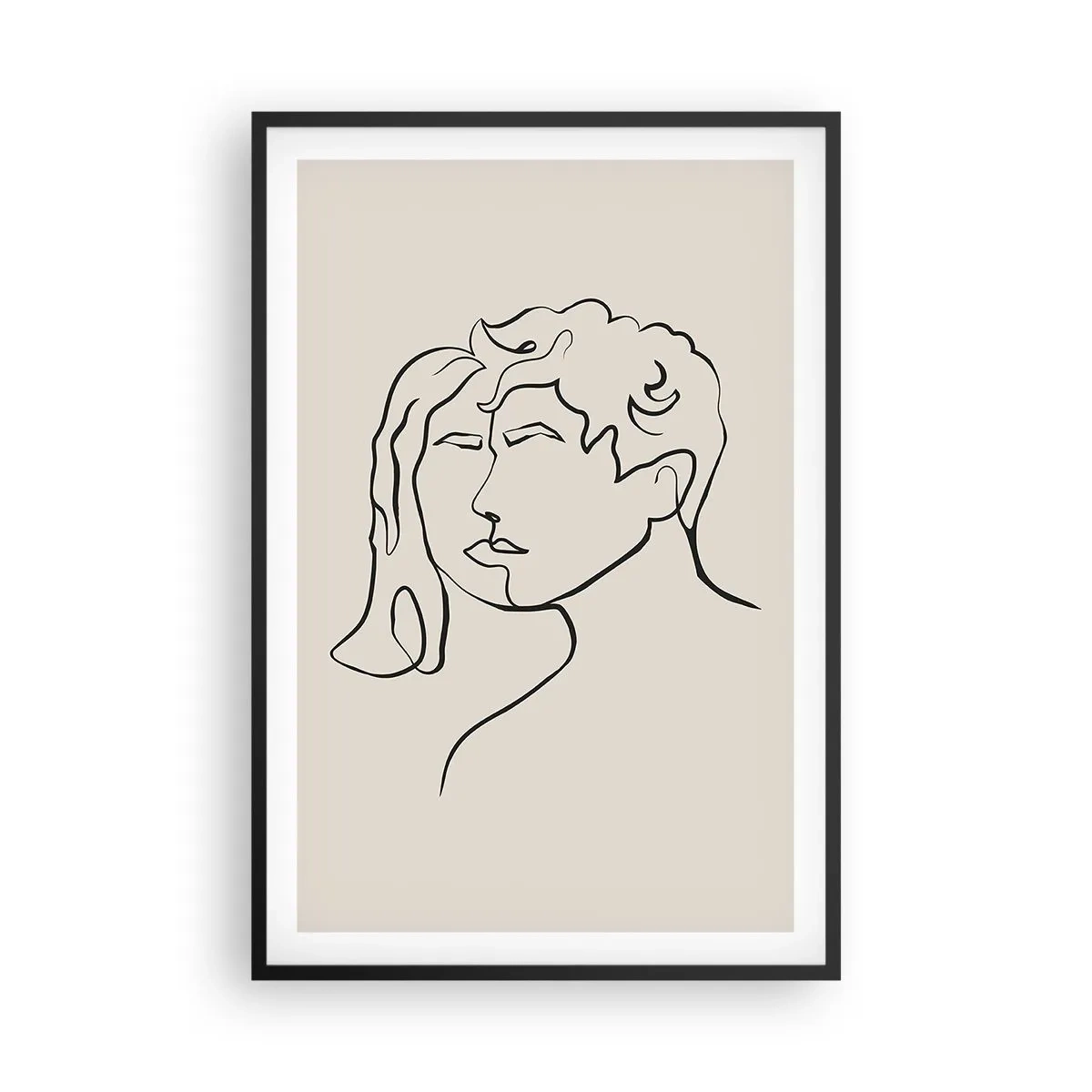 Affiche dans un cadre noir - Poster - Et l'unité est apparue - 61x91 cm