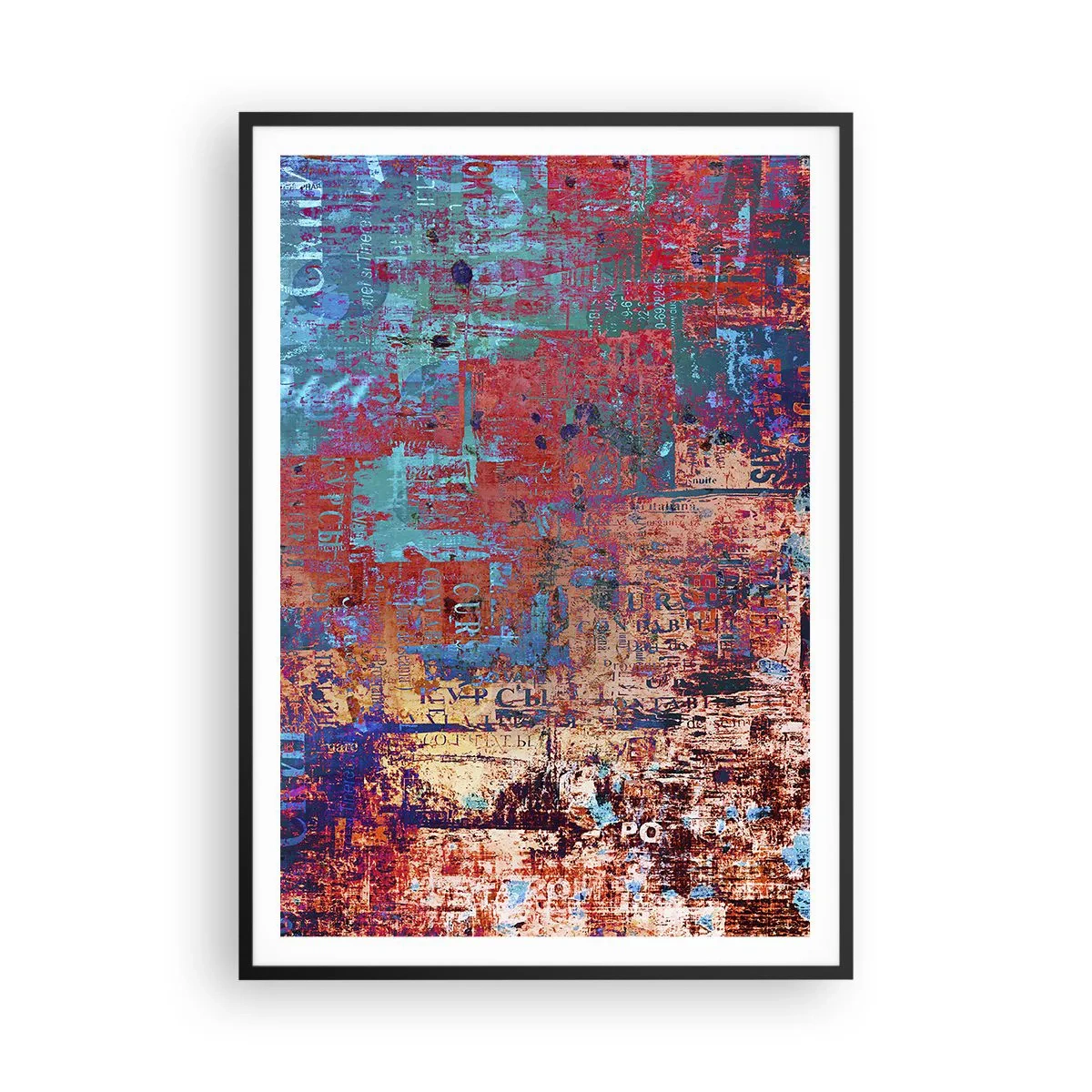 Affiche dans un cadre noir - Poster - Mémoire et oubli - 70x100 cm