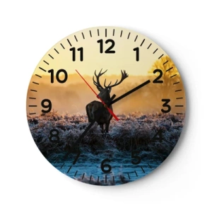 Horloge murale - Pendule murale - Couronné pour sa succession - 30x30 cm