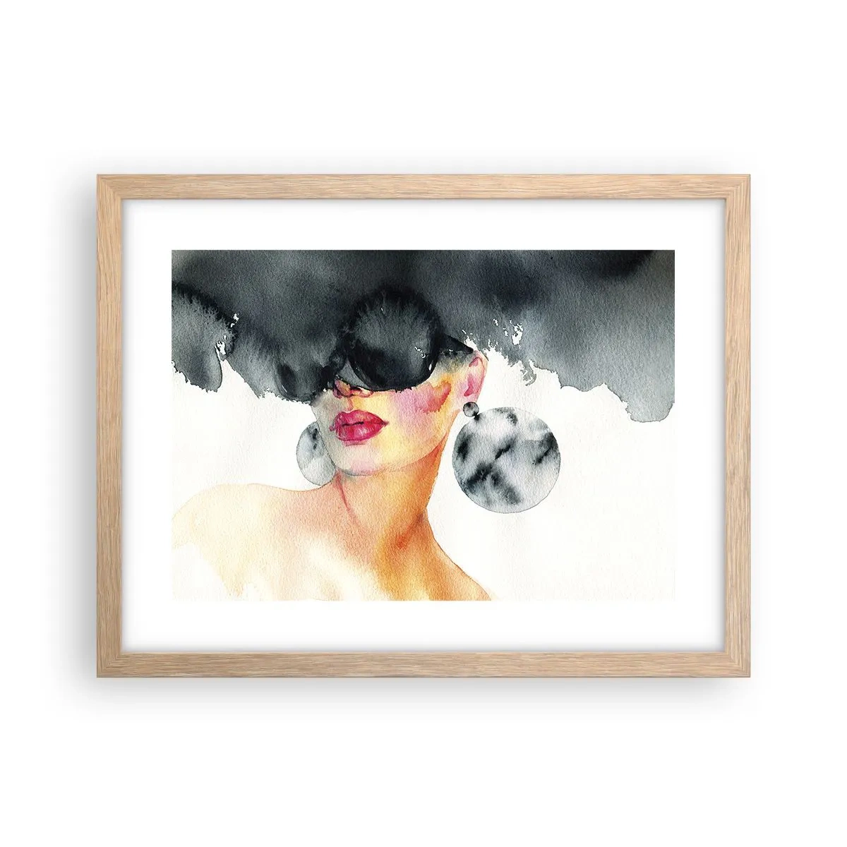 Affiche dans un chêne clair - Poster - Secret de l'élégance - 40x30 cm