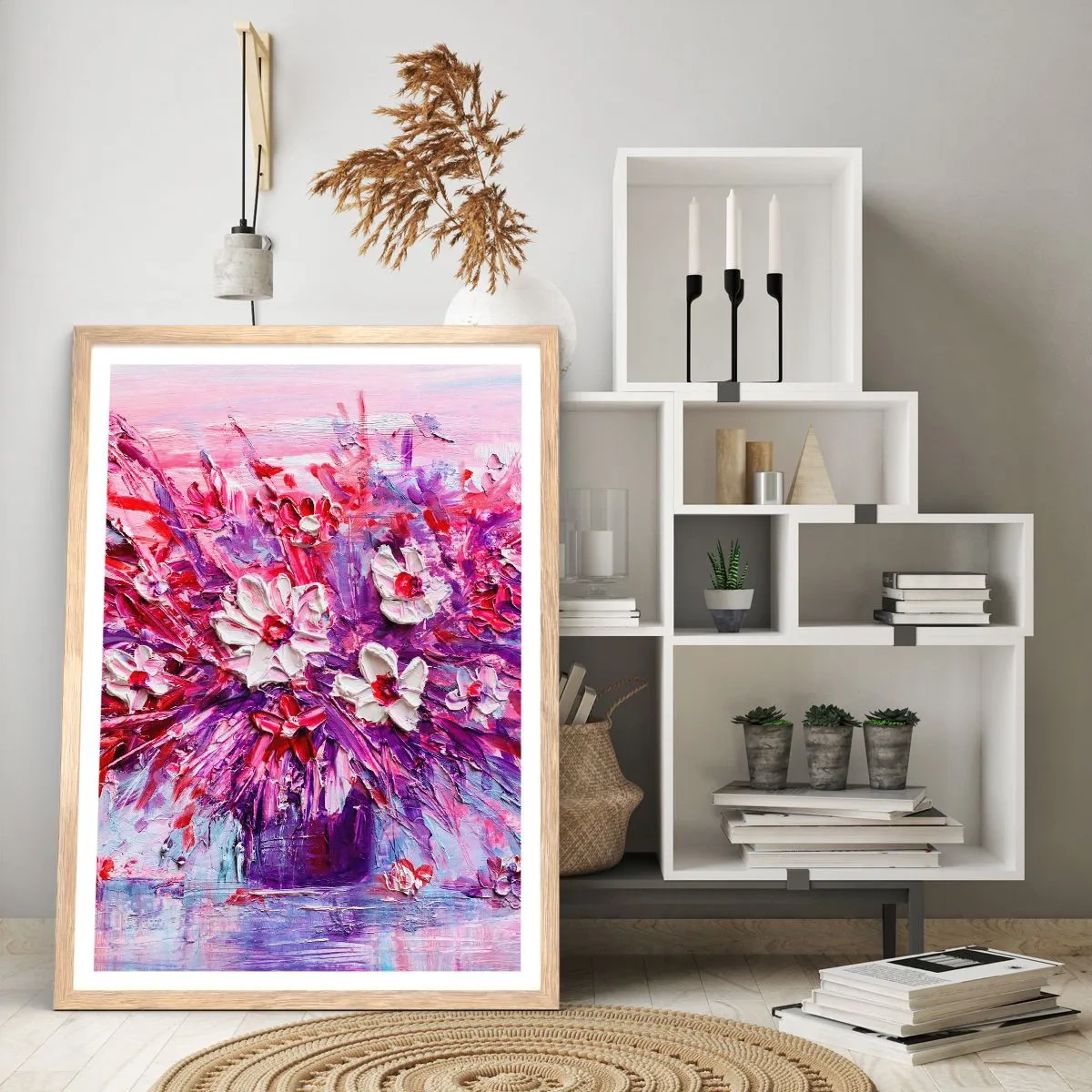 Affiche dans un chêne clair - Poster - Innocence et passion - 40x50 cm