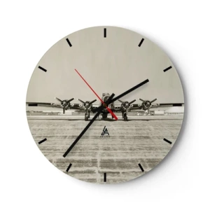 Horloge murale - Pendule murale - Toujours prêt! - 40x40 cm