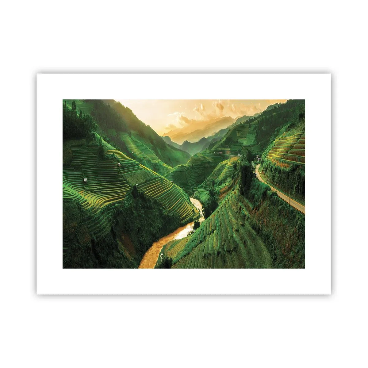 Affiche - Poster - Vallée vietnamienne - 40x30 cm