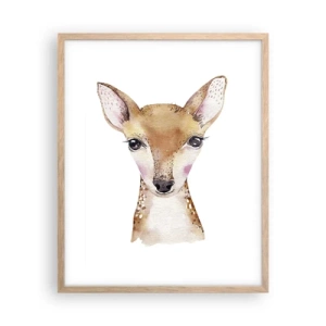 Affiche dans un chêne clair - Poster - L'innocence de la nature - 40x50 cm