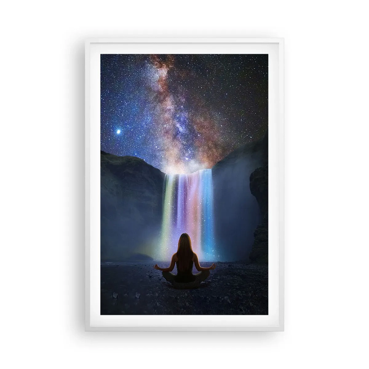 Affiche dans un cadre blanc - Poster - Harmonie absolue - 61x91 cm