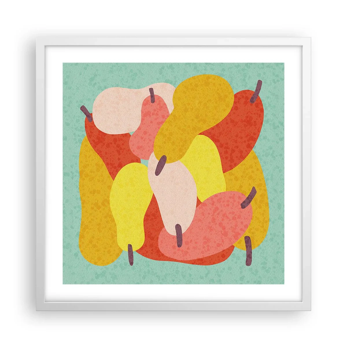 Affiche dans un cadre blanc - Poster - Essayez le soleil d'été - 50x50 cm