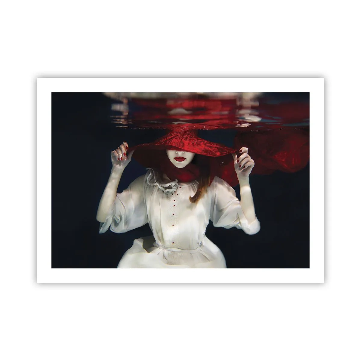 Affiche - Poster - Femme mystérieuse - 70x50 cm