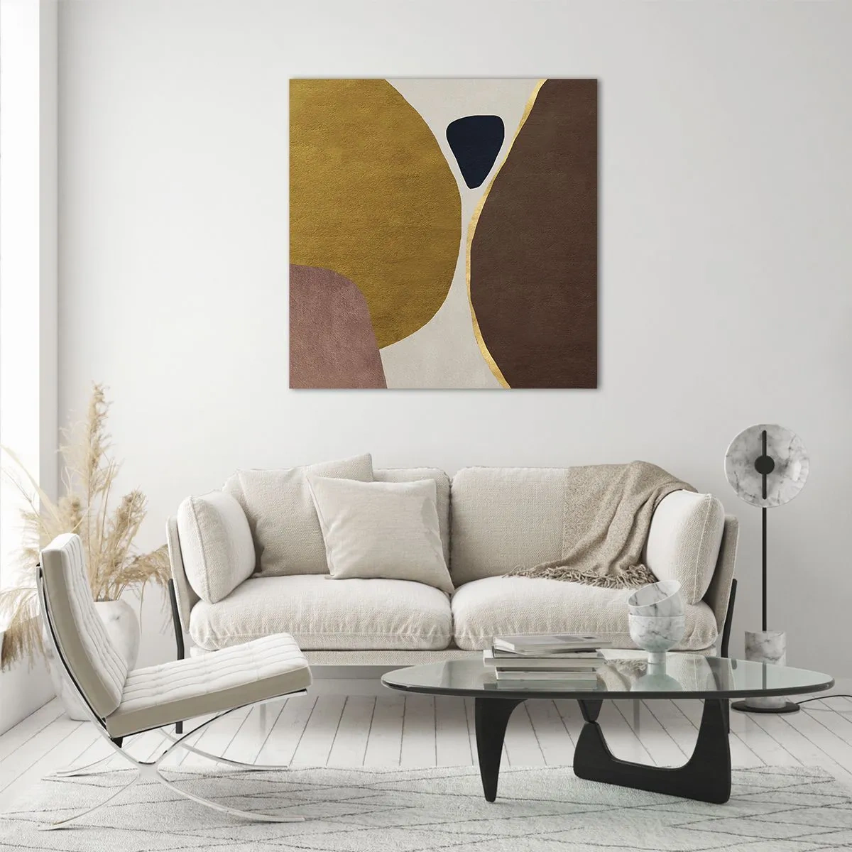 Impression sur verre - Image sur verre - L'abstraction – une place dans l'espace - 30x30 cm