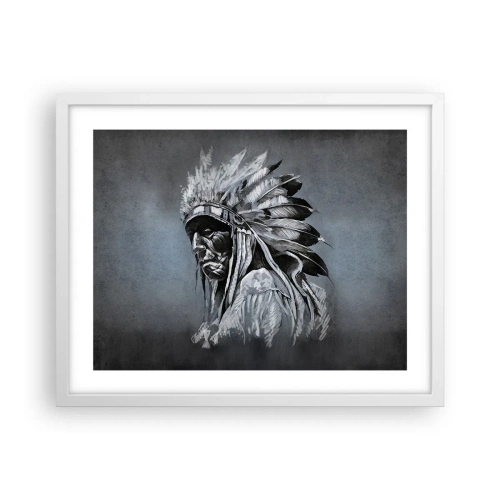 Affiche dans un cadre blanc - Poster - Retour aux sources - 50x40 cm