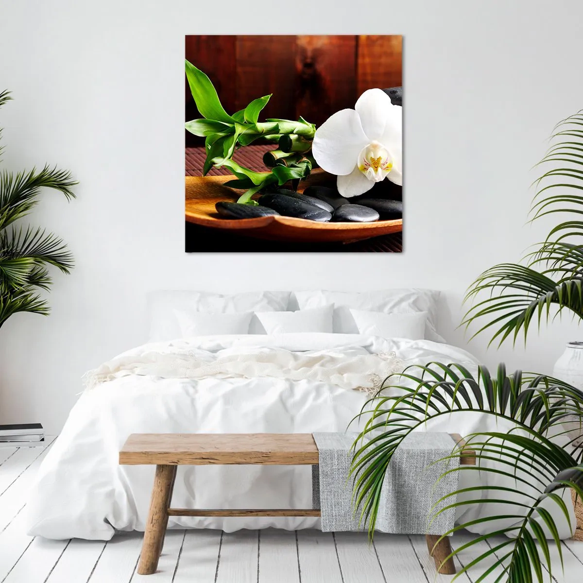 Impression sur toile - Image sur toile - Cédez au contact de la nature - 70x70 cm