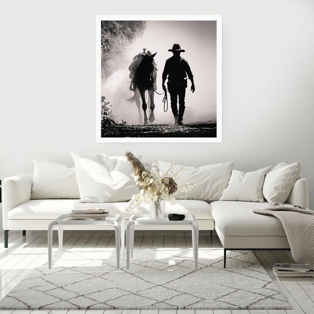 Affiche - Poster - Matinée texane - 60x60 cm