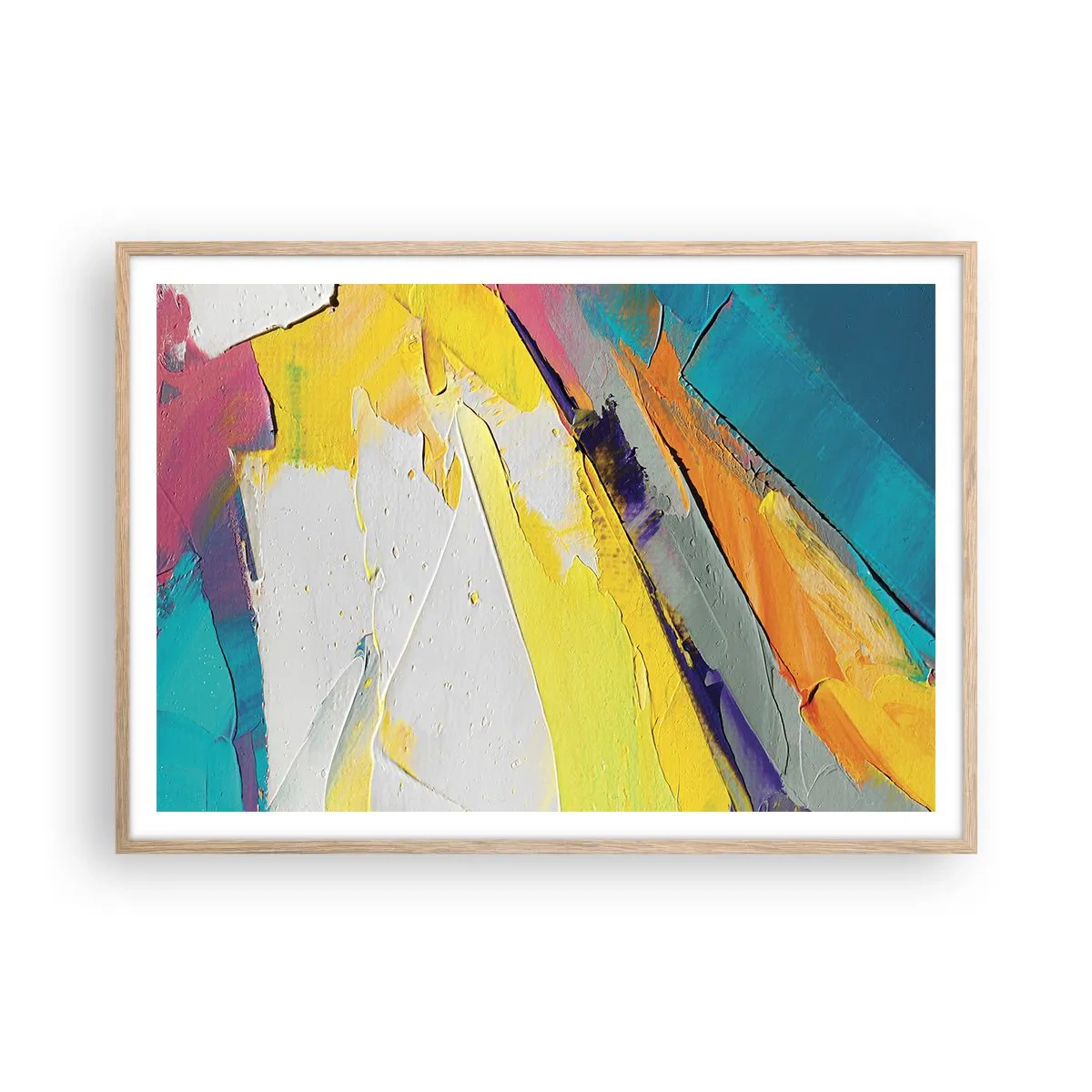 Affiche dans un chêne clair - Poster - Anatomie du monde - 100x70 cm